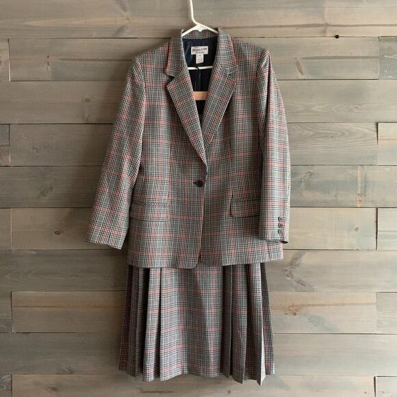 Pendleton Other - PENDLETON | Women’s 2-Piece Blazer Plaid Skirt Set Size 12